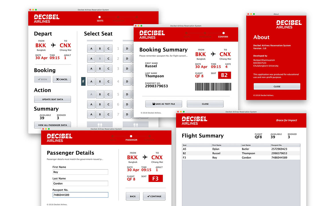 Decibel Airlines Reservation System