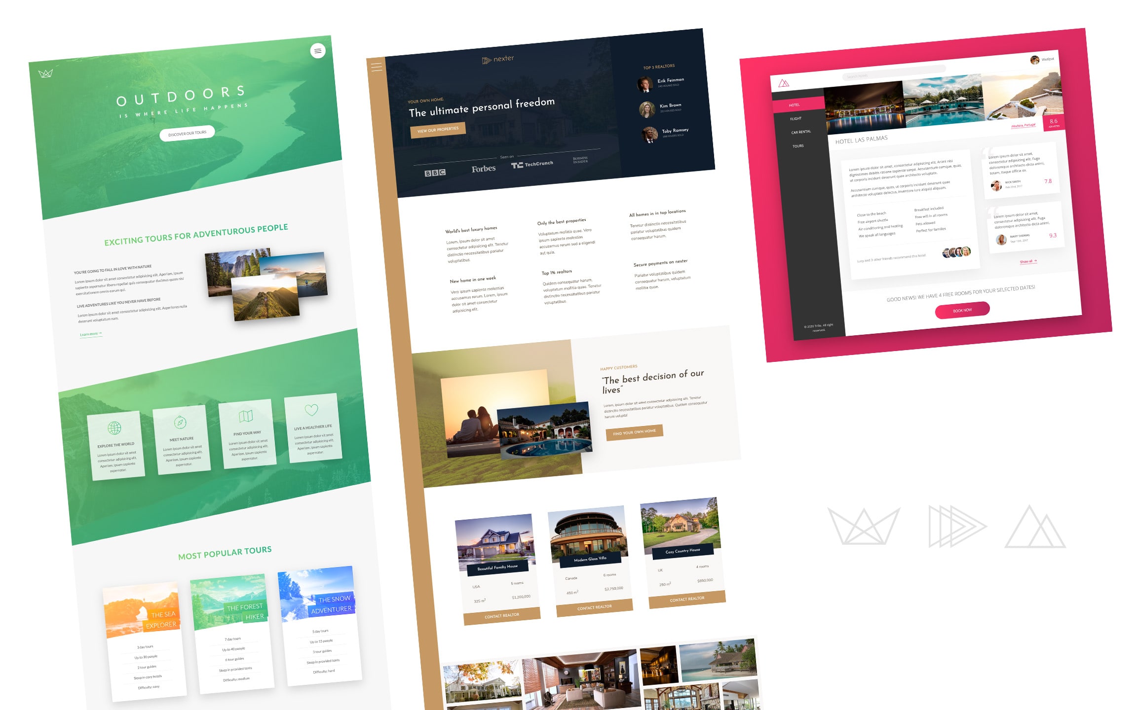 Natours, Nexter, and Trillo